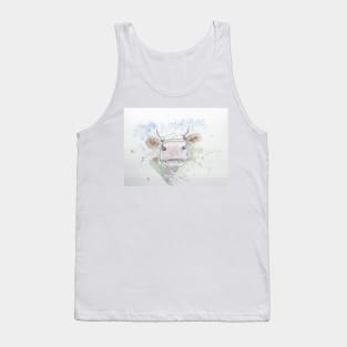 Curious Cow illustration Tank Top